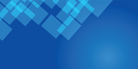 Fototapeta premium Minimal blue geometric background for business presentations