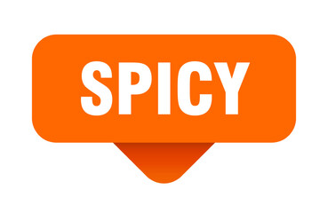 spicy sticker. spicy sign on transparent background