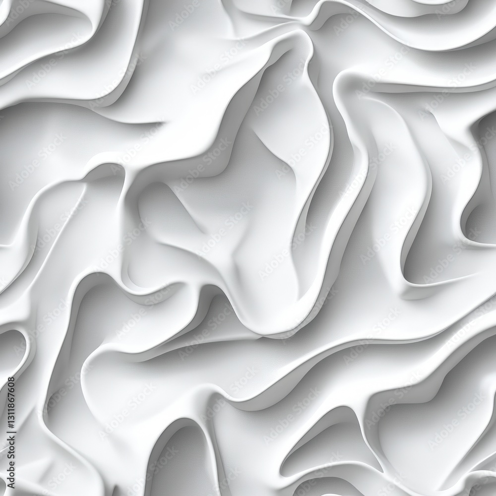 Poster seamless wavy pattern on a white background creating a subtle yet engaging visual texture perfect fo