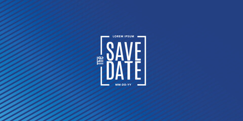 Save the date banner. Can be used for business, marketing and advertising. logo graphic design of event summit made for Technology and upcoming events.