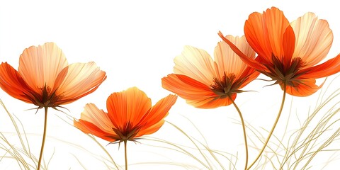 coreopsis flower isolated , isolated on white 