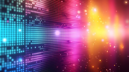 Obraz premium Colorful Abstract Light Patterns with Dots and Glows for Artistic Background Designs : Generative AI