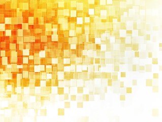 Bright and Vibrant Abstract Yellow and Orange Pixelated Background for Creative Use : Generative AI