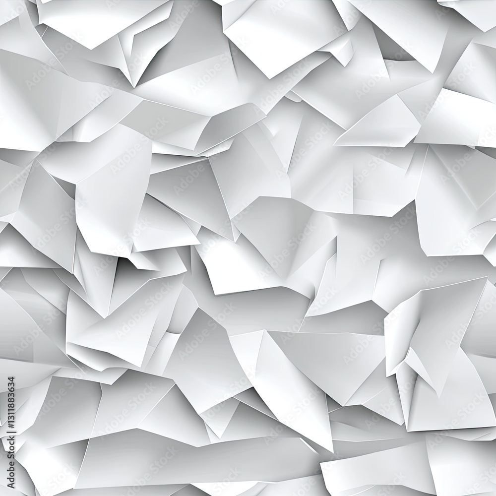Poster seamless pattern detailed white crumpled paper texture offers a unique visual for backgrounds and de