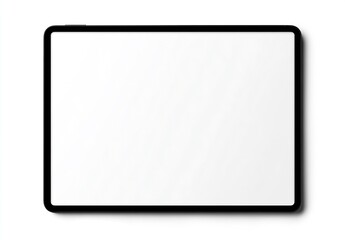 High-quality tablet featuring a smooth front with empty screen ideal for digital content presentation : Generative AI