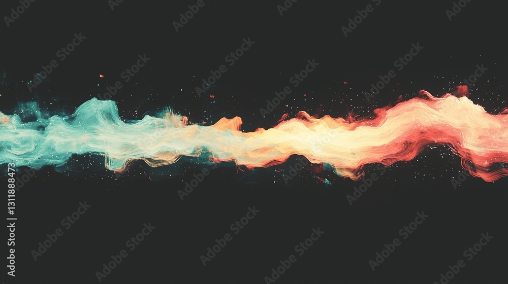 Aufkleber an abstract representation of optical data is illustrated through glowing lines set against a dark b