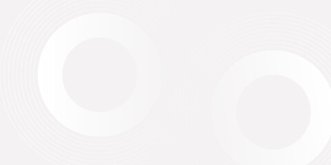 3D white geometric abstract background overlap layer on bright space with circles shape effect decoration. Modern graphic design element cutout style concept for banner, flyer, card, cover or brochure