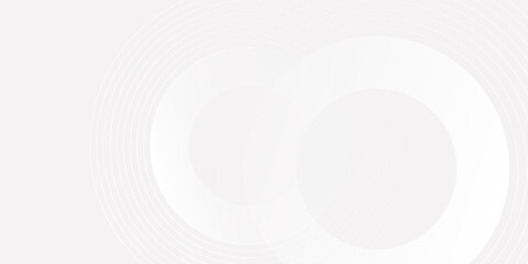 3D white geometric abstract background overlap layer on bright space with circles shape effect decoration. Modern graphic design element cutout style concept for banner, flyer, card, cover or brochure