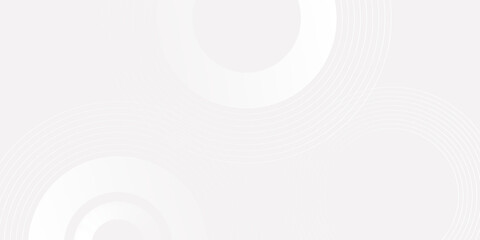 3D white geometric abstract background overlap layer on bright space with circles shape effect decoration. Modern graphic design element cutout style concept for banner, flyer, card, cover or brochure