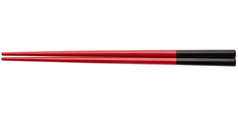 Stylish red black chopsticks perfect for Asian dining experiences : Generative AI