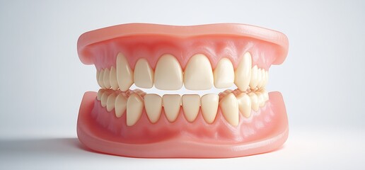 Obraz premium Realistic Dental Model with Exciting Detail Presenting Upper and Lower Teeth for Educational Purposes : Generative AI