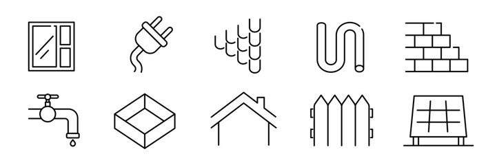 construction icon. construction icon set
