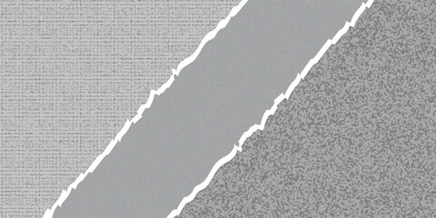 White torn paper rip pieces of sheet edge, note scrap or notebook pages, vector backgrounds. Notepad torn paper for message notes, pages or banners and cardboard blank ripped piece strips. 