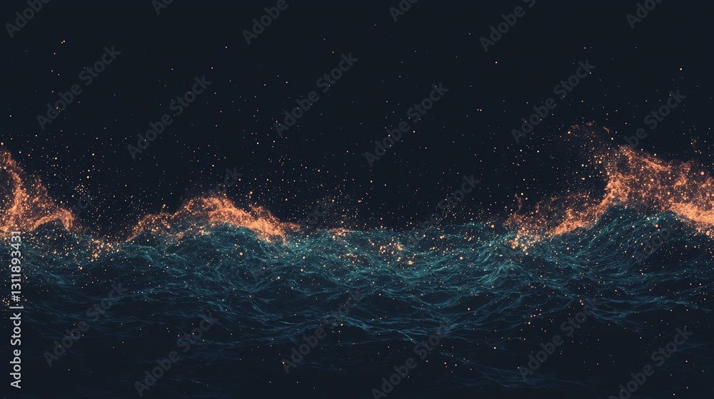 Aufkleber a modern and colorful background featuring abstract, curvy, and wavy lines in a minimalist style for