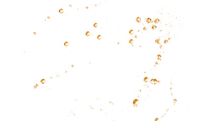 光り輝く金の粒子が飛び散る　背景透過