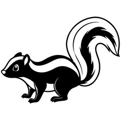 Minimalist Skunk Vector