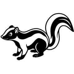 Minimalist Skunk Vector
