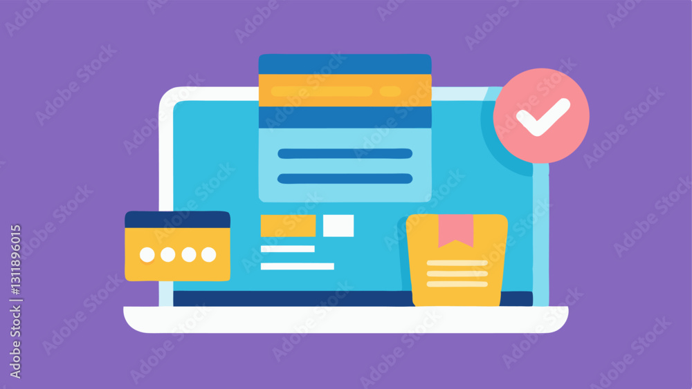 Poster these descriptions encapsulate various aspects of the online checkout process emphasizing a seamless