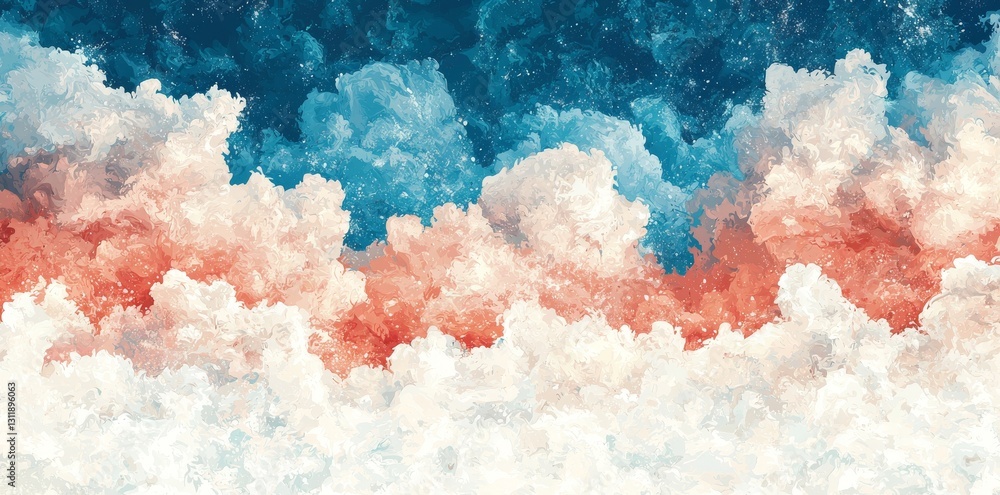 Poster the abstract art wallpaper features a stylish multicolored painting with a unique textured design