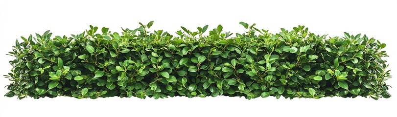 Dense Green Shrubs Arranged in a Perfectly Trimmed Landscape Ideal for Outdoor Spaces : Generative AI