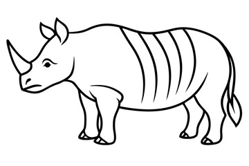 Modern Rhino Outline