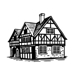 Buildings and Landmarks Vintage Illustrations