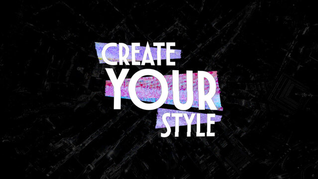 Glitch Abstract Title 5