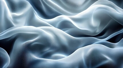 Obraz premium Elegant, flowing fabric drapes