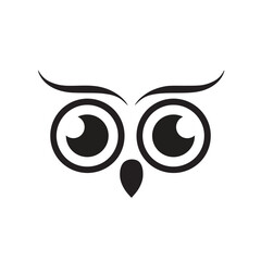 Owl simple logo vector illustration template design.