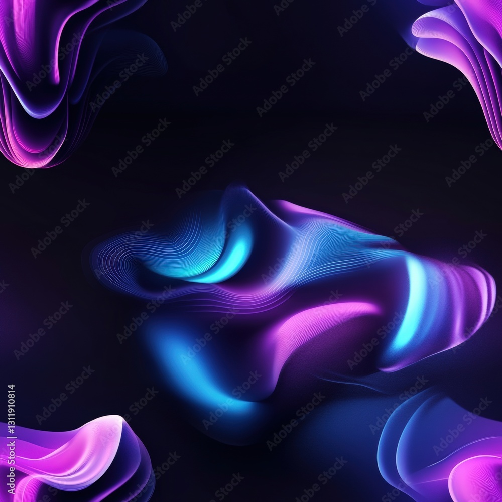 Poster seamless striking purple and blue abstract background with beautiful gradients creating a unique and