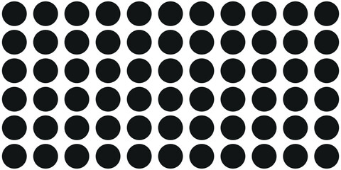Dots pattern vector. Polka dot background. Monochrome polka dots abstract background. Dot pattern print. Panorama view