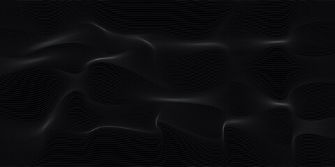 Particle waves. Abstract background with dynamic waves. Big data