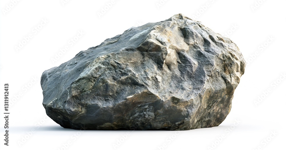 Aufkleber natural rock formation with a distinctive texture and unique shape on a white background : generativ