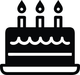 birthday cake vector illustration
