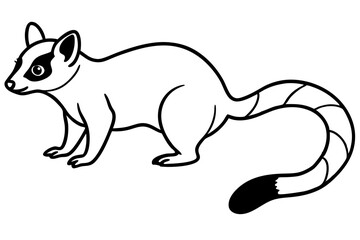 Ringtail Silhouette
