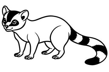 Ringtail Silhouette