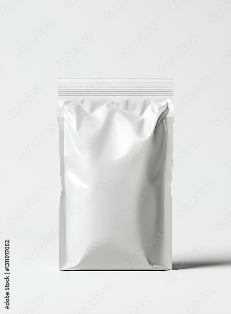 Poster Minimalist Packaging Design in Plain White with Subtle Texture : Generative AI