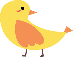 Cute hand drawn bird illustration