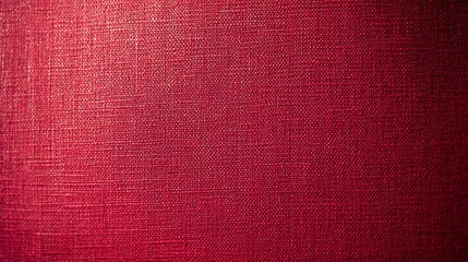 Fototapeta premium Close up of textured woven fabric with a dark red hue