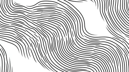 Abstract Wavy Lines Pattern in Black and White