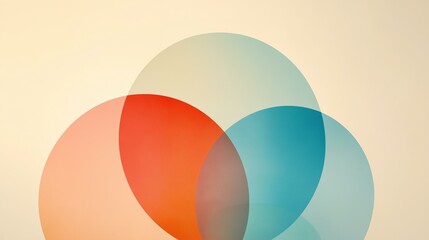 Abstract Geometric Composition with Overlapping Circles