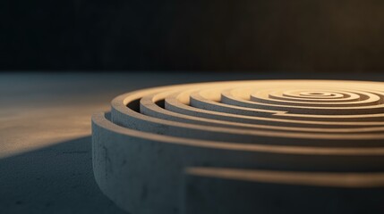 Fototapeta premium Abstract Concentric Circles, Close-Up