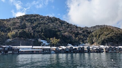 The view of winter in Japan