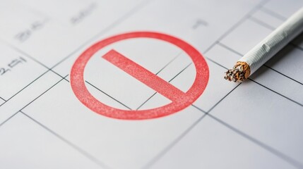 Promote health no smoking day highlighted in a yearly calendar community centers visual guide urban environment advocacy for wellness