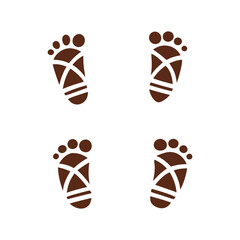 Foot Print vector illustration