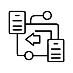 data collection icon, data collection line art - simple line art of data collection, perfect for data collection logos and icons