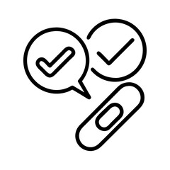 survey link icon, survey link line art - simple line art of survey link, perfect for survey link logos and icons