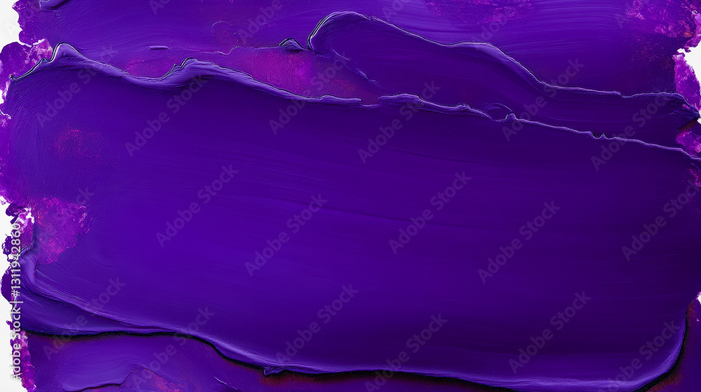 Leinwandbilder a textured surface features deep shades of purple with bold strokes and smooth layers, showcasing a 