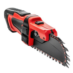 Naklejka premium Compact Cordless Reciprocating Saw: A powerful yet portable cordless reciprocating saw, ideal for various cutting tasks. Its ergonomic design and sharp blade ensure efficient and precise cuts.