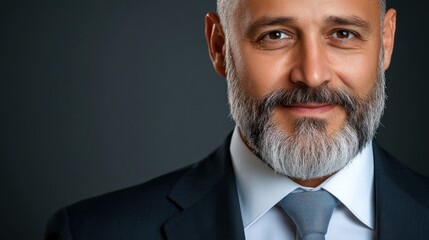 Portrait of a Confident and Successful Middle-Aged Businessman